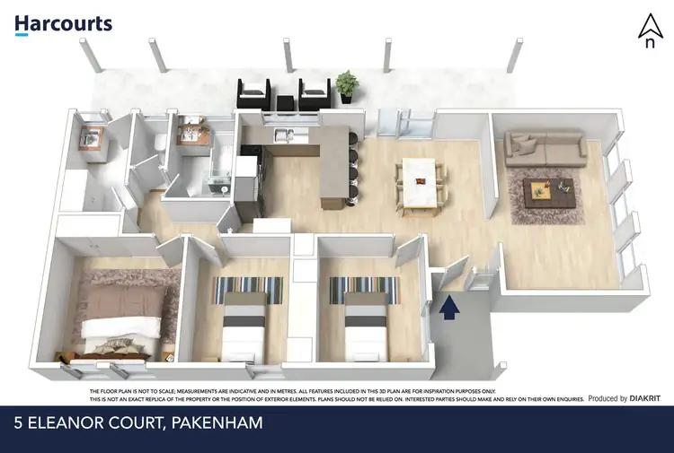 Floorplan of Homely house listing, 5 Eleanor Court, Pakenham VIC 3810