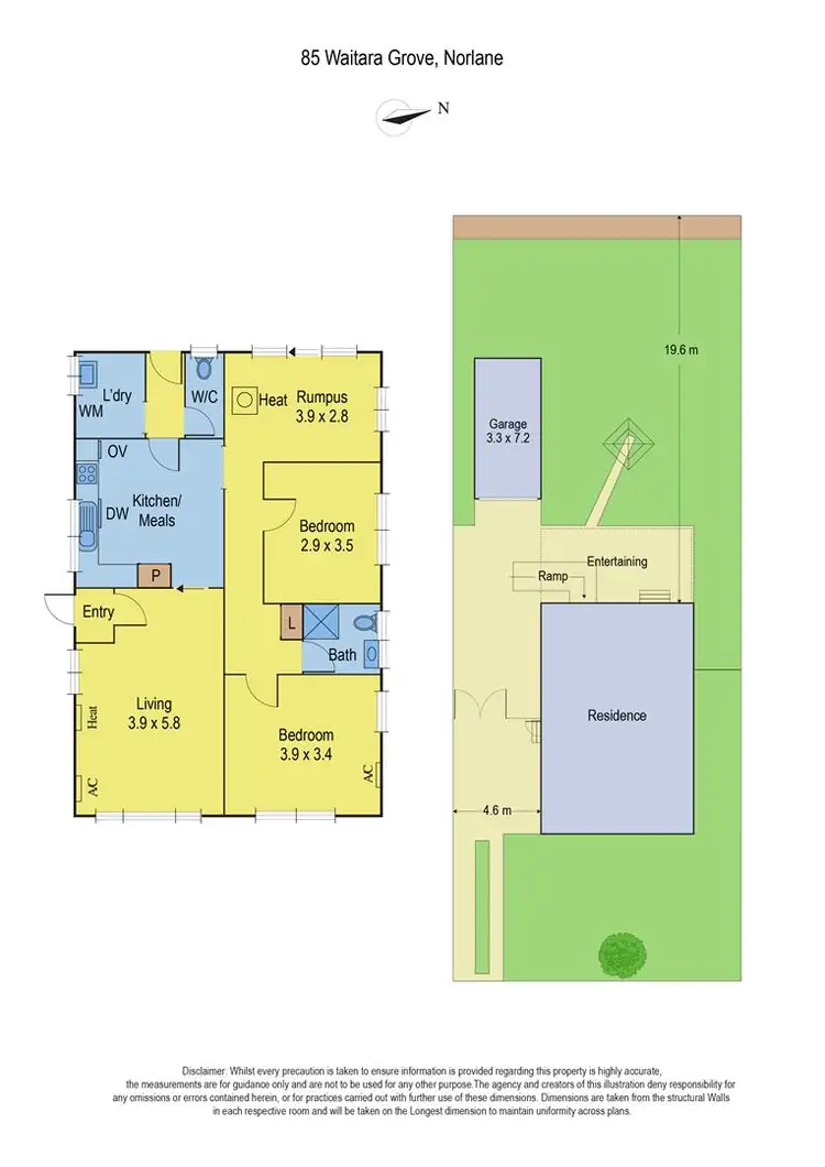 Floorplan of Homely house listing, 85 Waitara Grove, Norlane VIC 3214