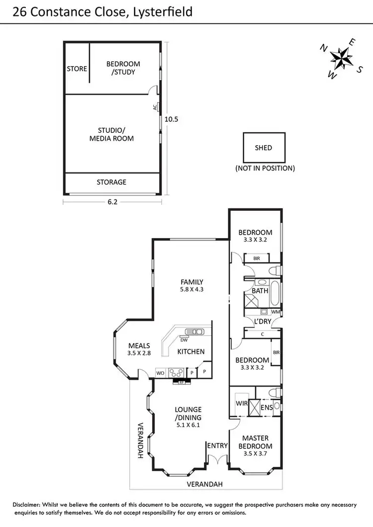 Floorplan of Homely house listing, 26 Constance Close, Lysterfield VIC 3156