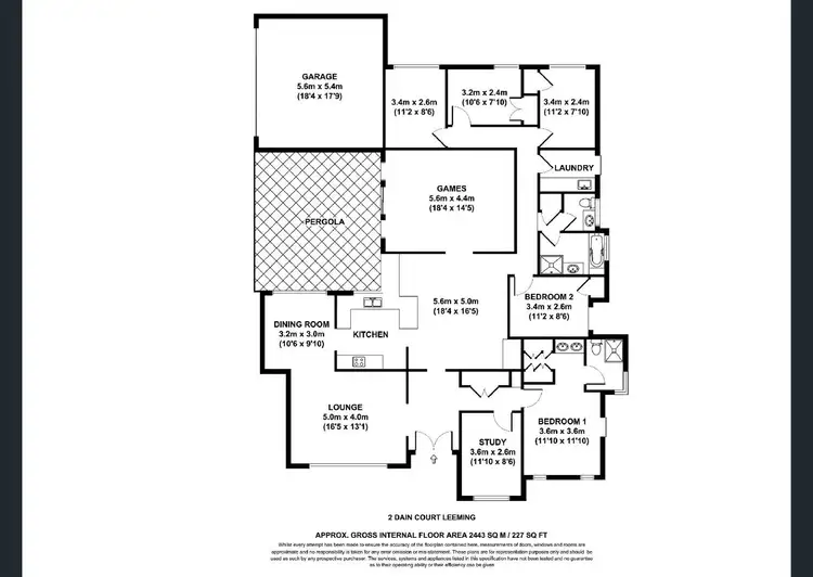 Floorplan of Homely house listing, 2 Dain Court, Leeming WA 6149