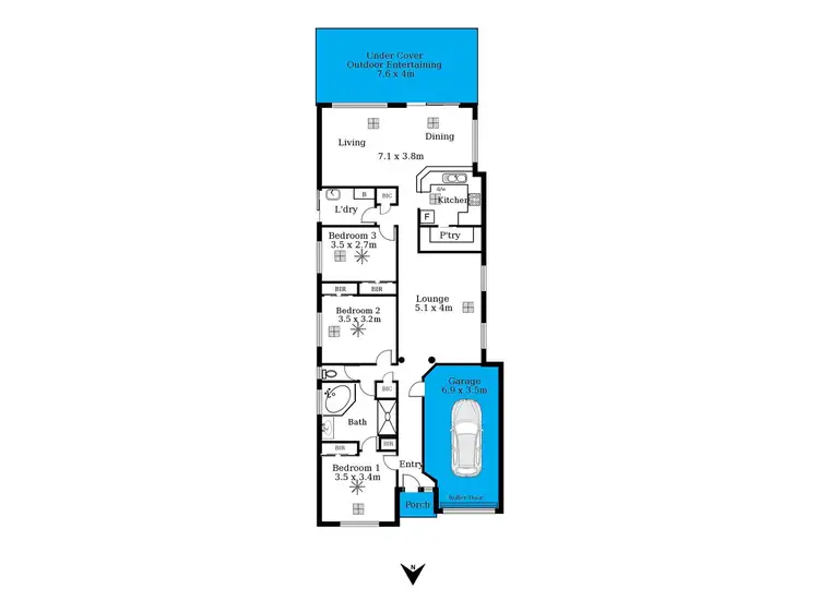 Floorplan of Homely house listing, 5 Benacre Close, Happy Valley SA 5159