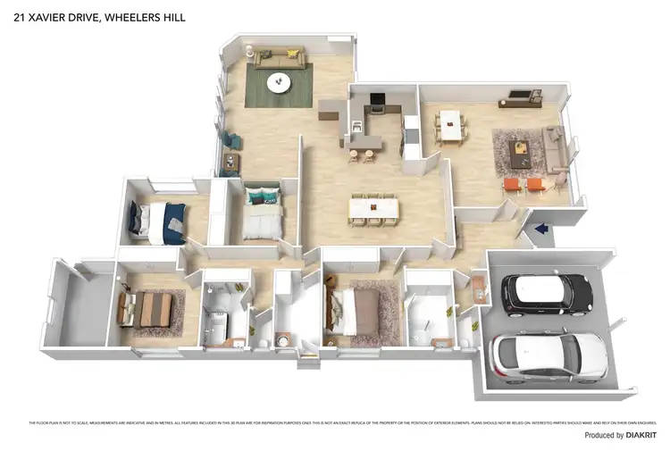 Floorplan of Homely house listing, 21 Xavier Drive, Wheelers Hill VIC 3150