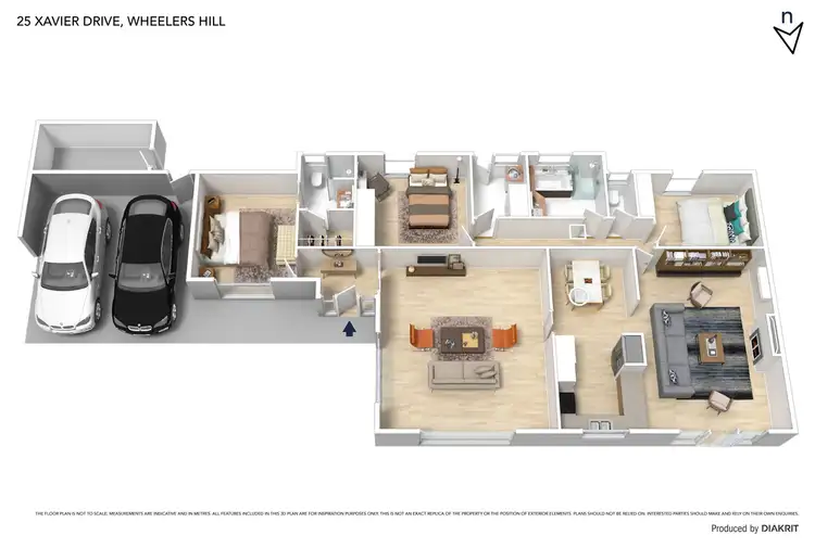 Floorplan of Homely house listing, 25 Xavier Drive, Wheelers Hill VIC 3150