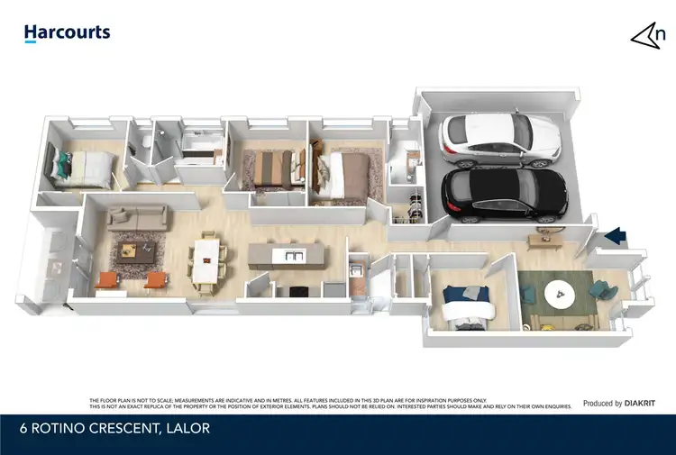 Floorplan of Homely house listing, 6 Rotino Cresent, Lalor VIC 3075