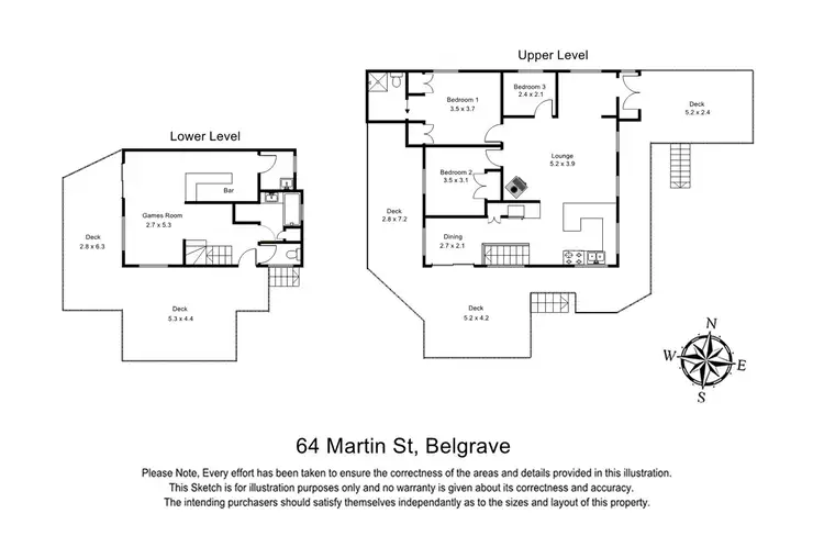 Floorplan of Homely house listing, 64 Martin Street, Belgrave VIC 3160