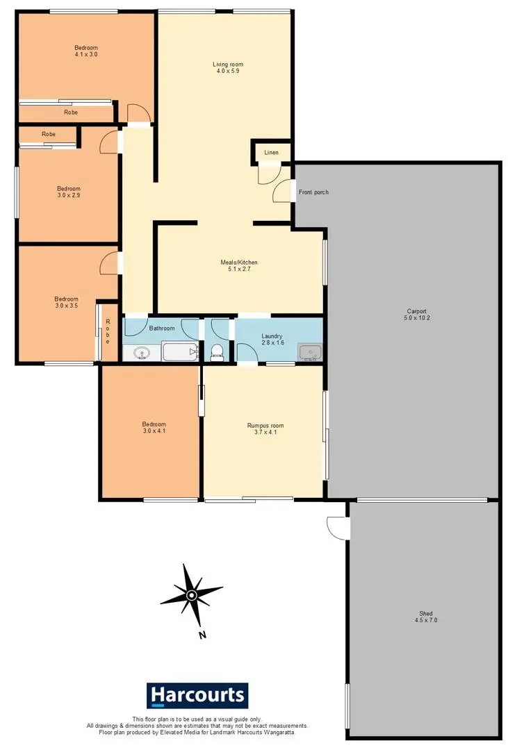 Floorplan of Homely house listing, 6 Shadforth Street, Wangaratta VIC 3677