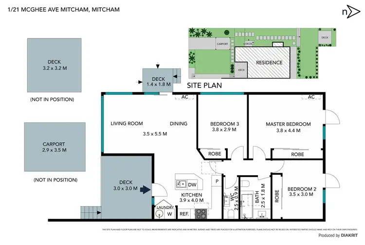 Floorplan of Homely unit listing, 1/21 McGhee Avenue, Mitcham VIC 3132