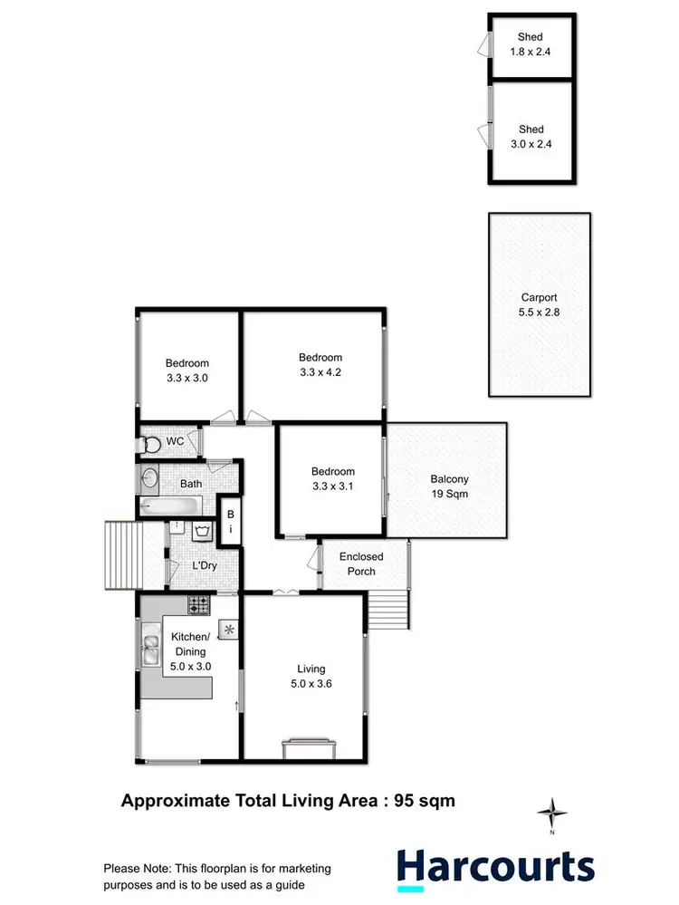 Floorplan of Homely house listing, 60 Finlay Street, Bridgewater TAS 7030