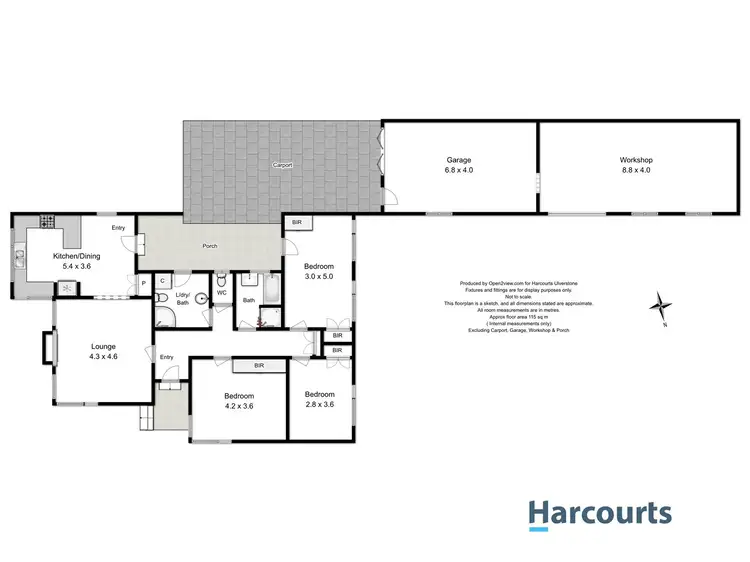 Floorplan of Homely house listing, 4 New Street, Ulverstone TAS 7315