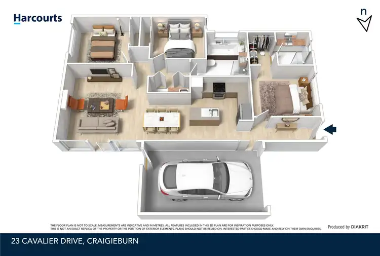 Floorplan of Homely house listing, 23 Cavalier Drive, Craigieburn VIC 3064