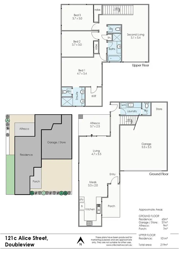 Floorplan of Homely house listing, 121C Alice Street, Doubleview WA 6018