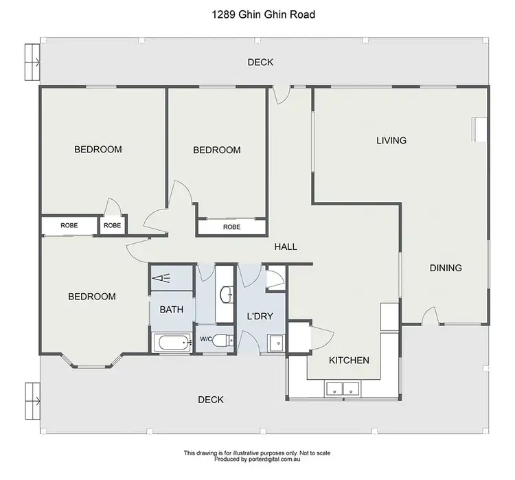 Floorplan of Homely rural property listing, 1289 Ghin Ghin road, Yea VIC 3717