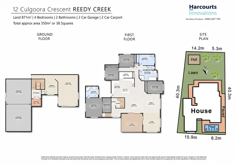Floorplan of Homely house listing, 12 Culgoora Crescent, Reedy Creek QLD 4227