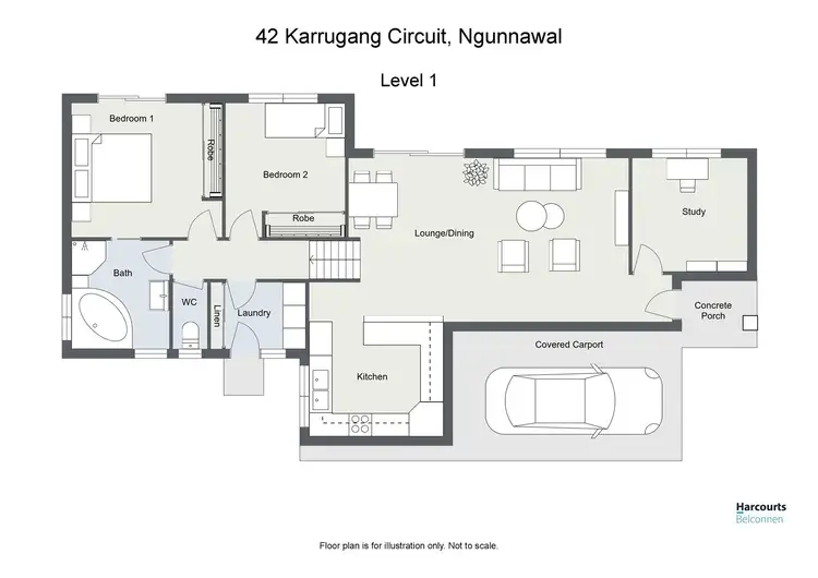 Floorplan of Homely house listing, 42 Karrugang Circuit, Ngunnawal ACT 2913