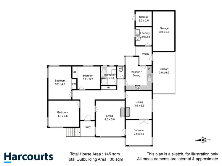 Floorplan of Homely house listing, 69 Bay Road, New Town TAS 7008