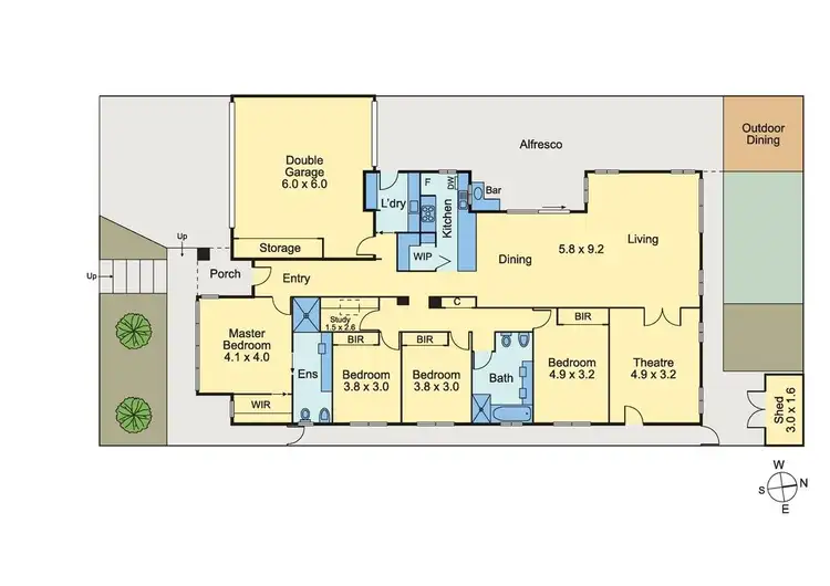 Floorplan of Homely house listing, 222 Harvest Home Road, Wollert VIC 3750