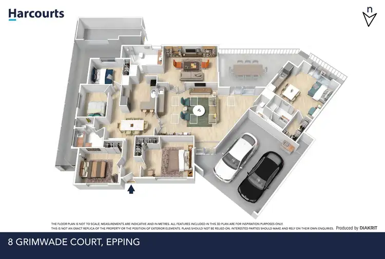 Floorplan of Homely house listing, 8 Grimwade Court, Epping VIC 3076
