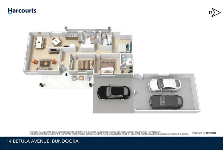 Floorplan of Homely house listing, 14 Betula Avenue, Bundoora VIC 3083