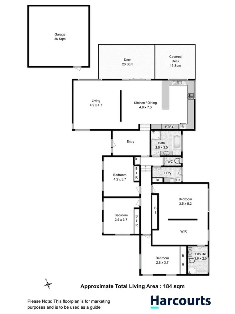 Floorplan of Homely house listing, 5 Bayview Court, Sorell TAS 7172