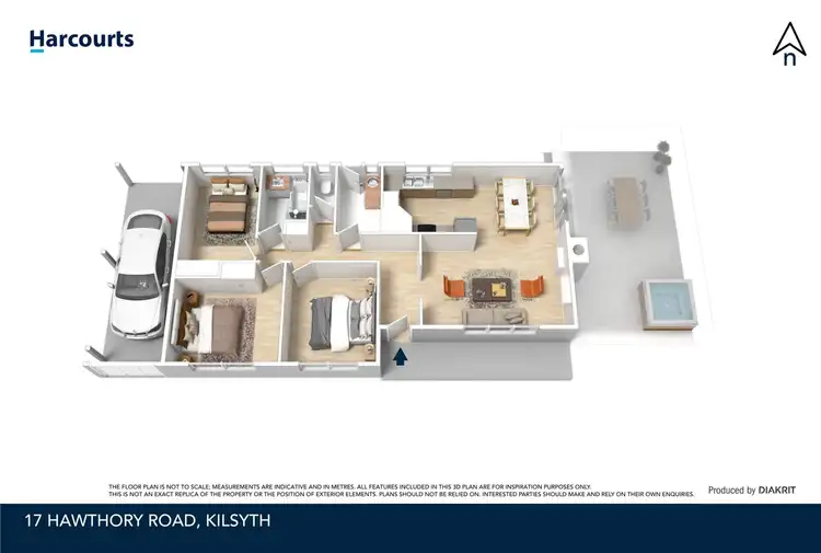 Floorplan of Homely house listing, 17 Hawthory Road, Kilsyth VIC 3137