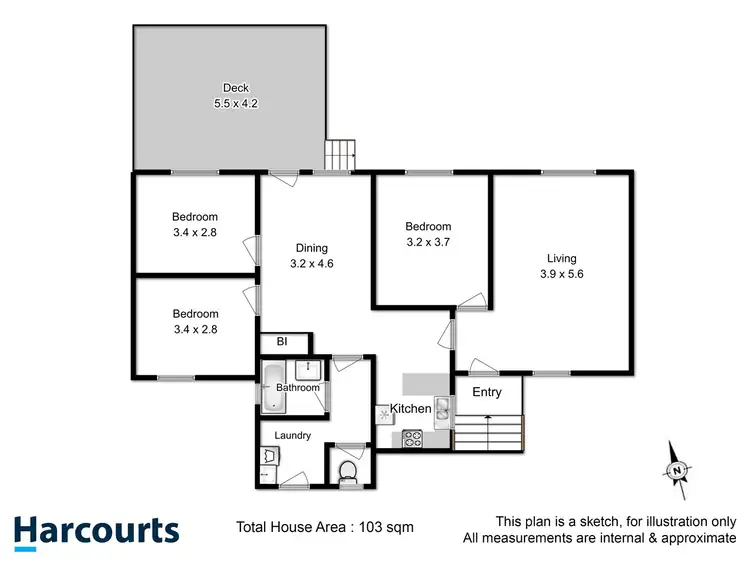 Floorplan of Homely house listing, 13 Benboyd Circle, Rokeby TAS 7019