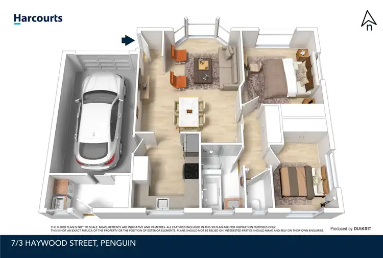 Floorplan of Homely unit listing, 7/3 Hayward Street, Penguin TAS 7316