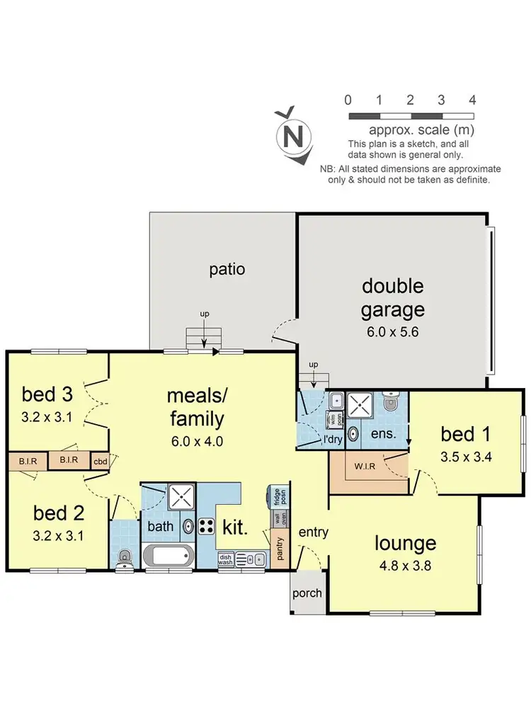 Floorplan of Homely unit listing, 1/74 Eastfield Road, Croydon South VIC 3136