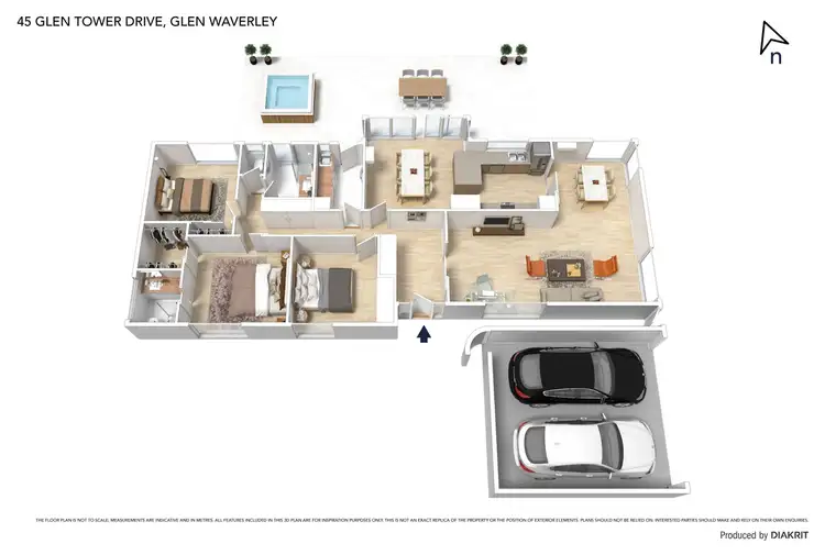 Floorplan of Homely house listing, 45 Glen Tower Drive, Glen Waverley VIC 3150