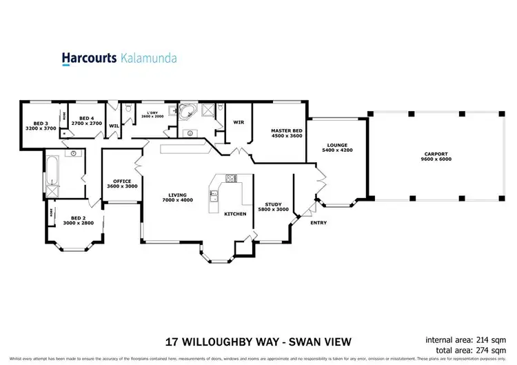 Floorplan of Homely house listing, 17 Willoughby Way, Swan View WA 6056