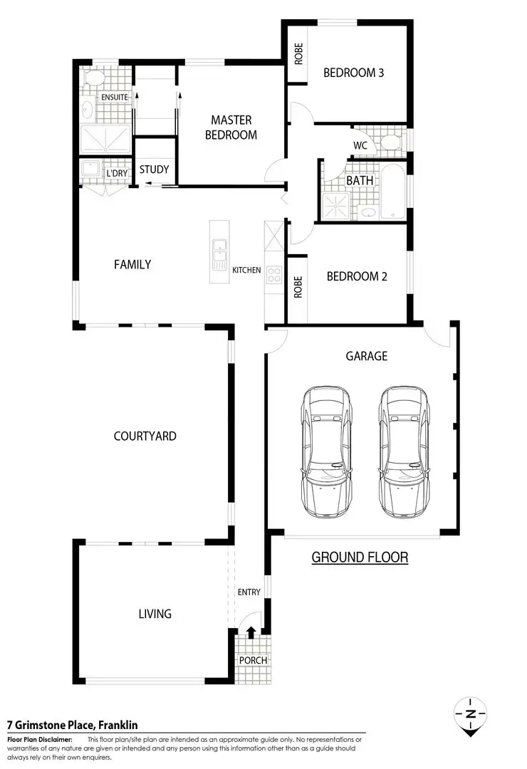 Floorplan of Homely house listing, 7 Grimstone Place, Franklin ACT 2913