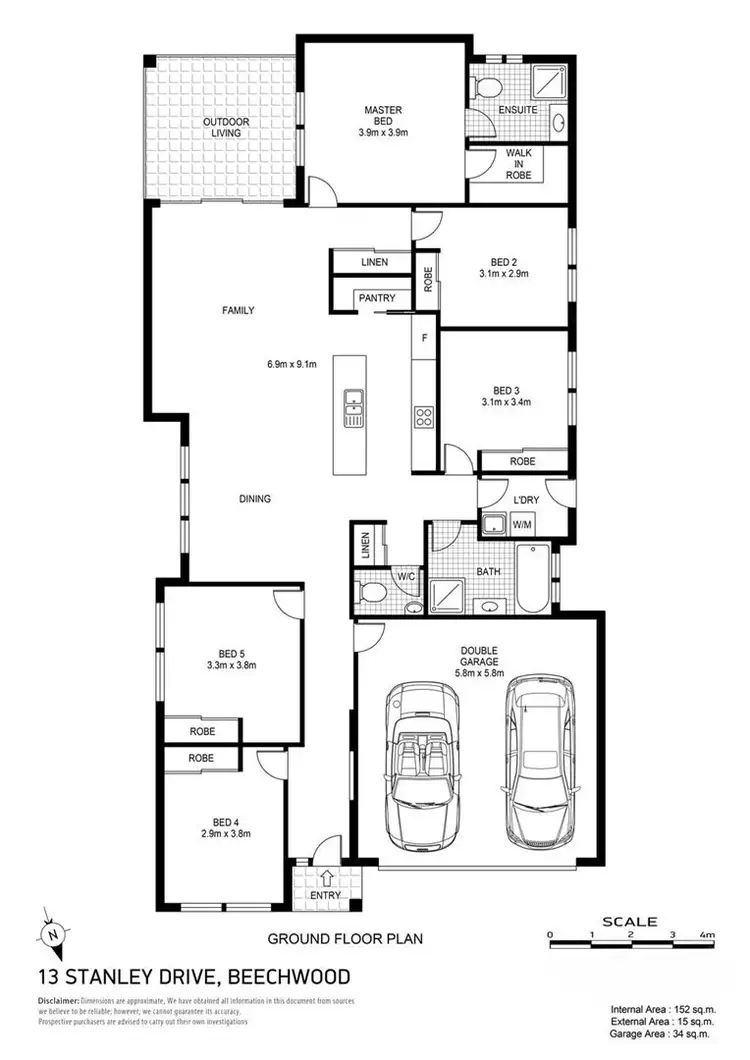 Floorplan of Homely house listing, 13 Stanley Drive, Beechwood VIA, Wauchope NSW 2446