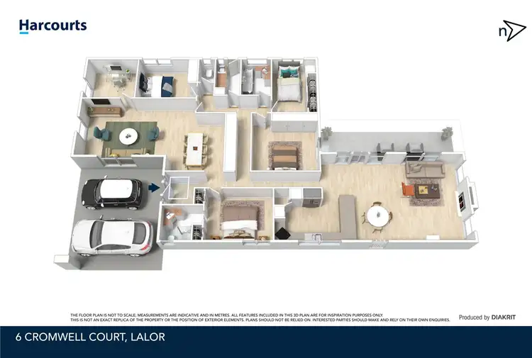 Floorplan of Homely house listing, 6 Cromwell Court, Lalor VIC 3075