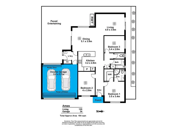 Floorplan of Homely house listing, 19 Pibroch Avenue, Windsor Gardens SA 5087