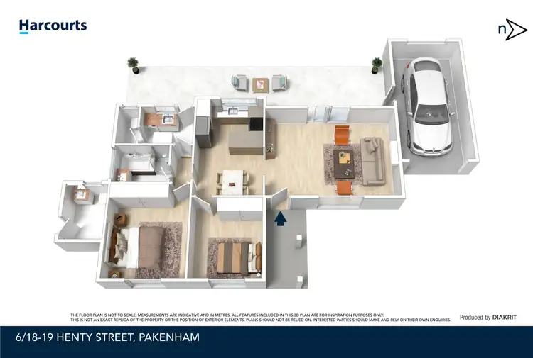 Floorplan of Homely unit listing, 6/18-19 Henty Street, Pakenham VIC 3810