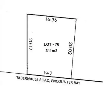 Floorplan of Homely land listing, Lot 76 Tabernacle Road, Encounter Bay SA 5211