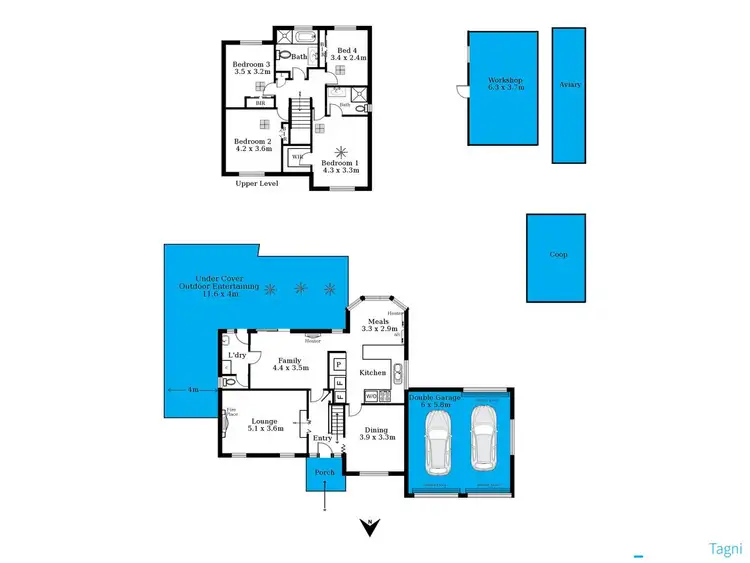 Floorplan of Homely house listing, 117 Kingfisher Circuit, Flagstaff Hill SA 5159