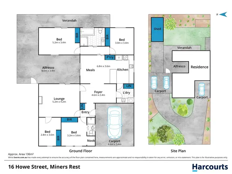 Floorplan of Homely house listing, 16 Howe Street, Miners Rest VIC 3352