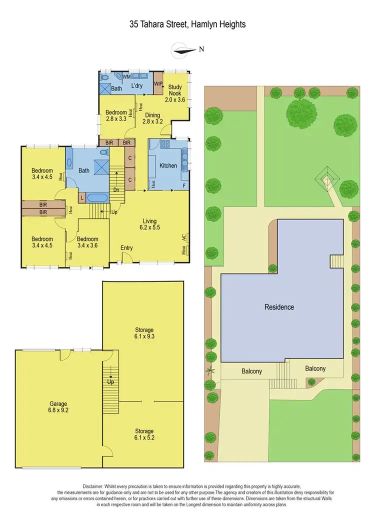 Floorplan of Homely house listing, 35 Tahara Street, Hamlyn Heights VIC 3215