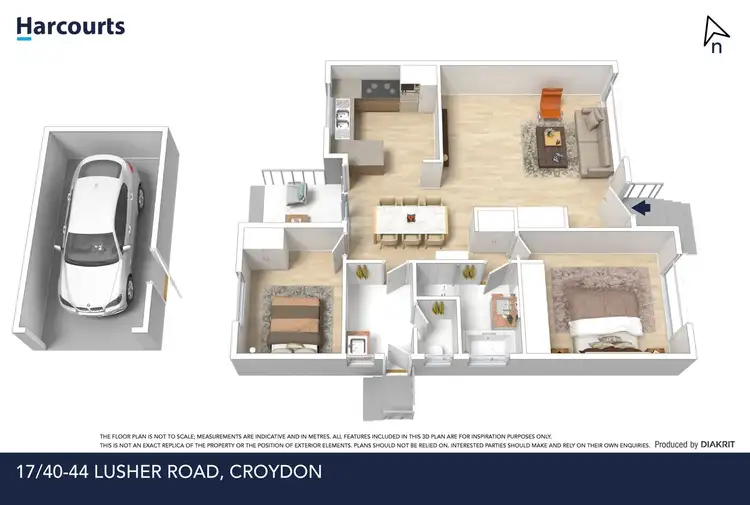 Floorplan of Homely unit listing, 17/40-44 Lusher Road, Croydon VIC 3136