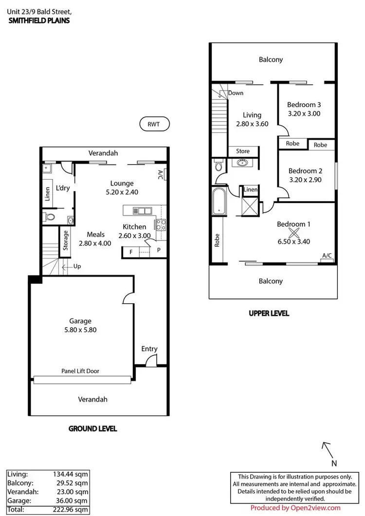 Floorplan of Homely unit listing, 23/9 Bald Street, Smithfield Plains SA 5114