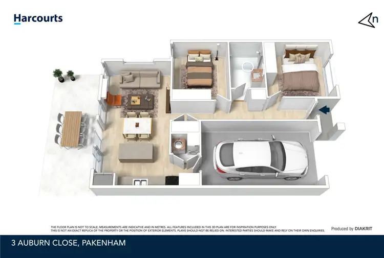 Floorplan of Homely unit listing, 3 Auburn Close, Pakenham VIC 3810