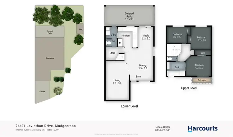 Floorplan of Homely townhouse listing, 76/21 Leviathan Drive, Mudgeeraba QLD 4213