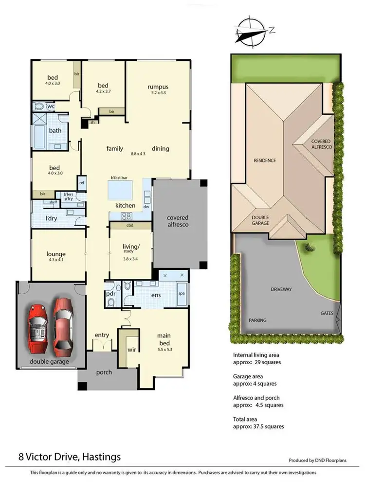 Floorplan of Homely house listing, 8 Victor Drive, Hastings VIC 3915