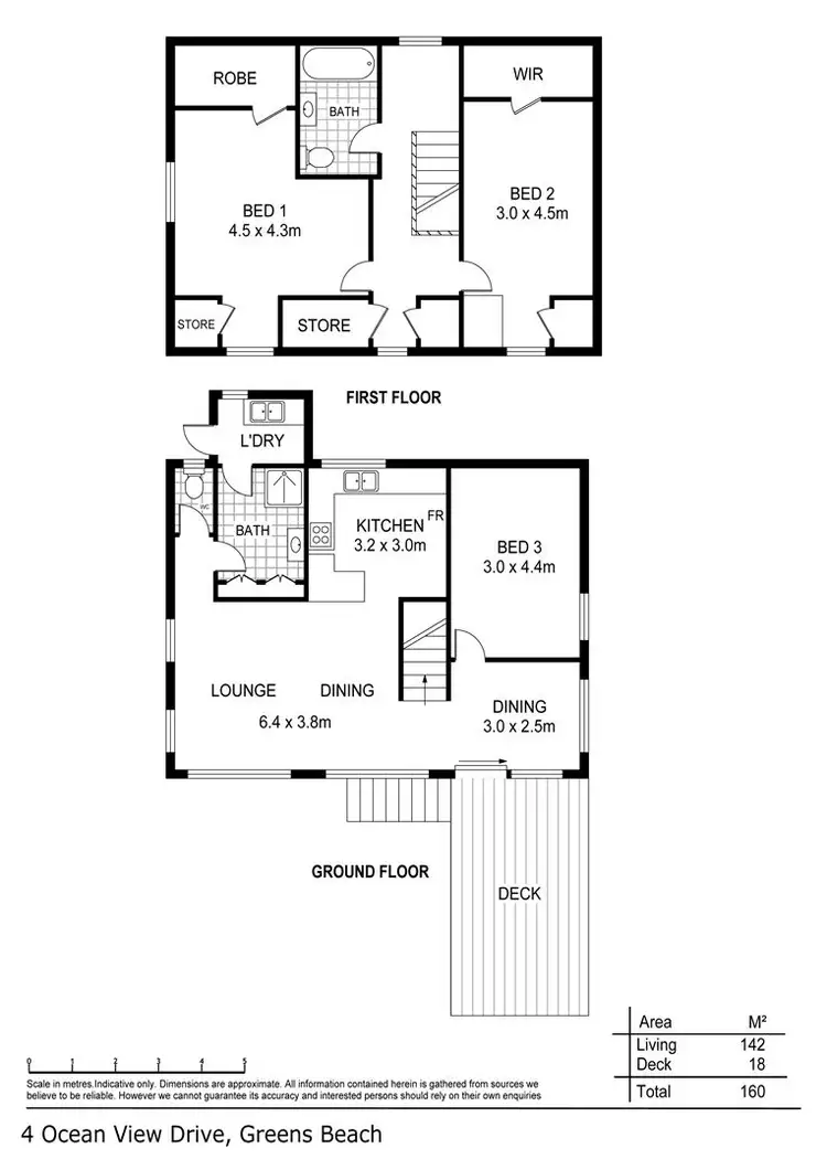 Floorplan of Homely house listing, 4 Ocean View Drive, Greens Beach TAS 7270