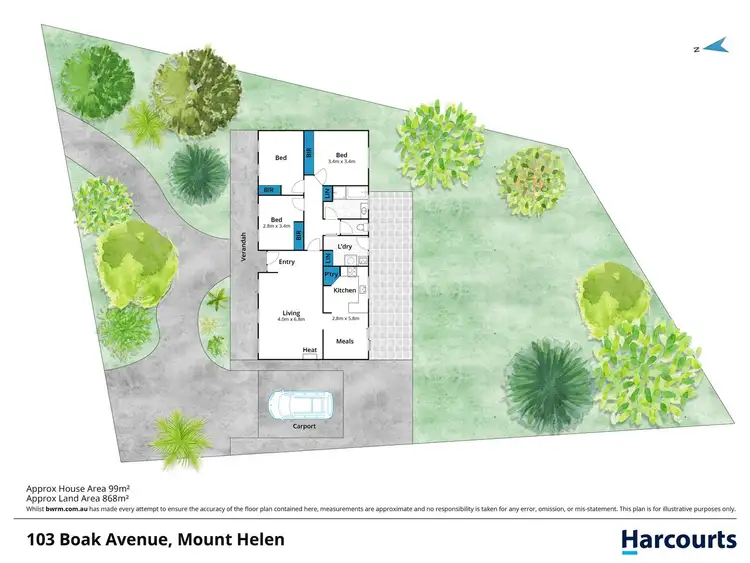Floorplan of Homely house listing, 103 Boak Avenue, Mount Helen VIC 3350