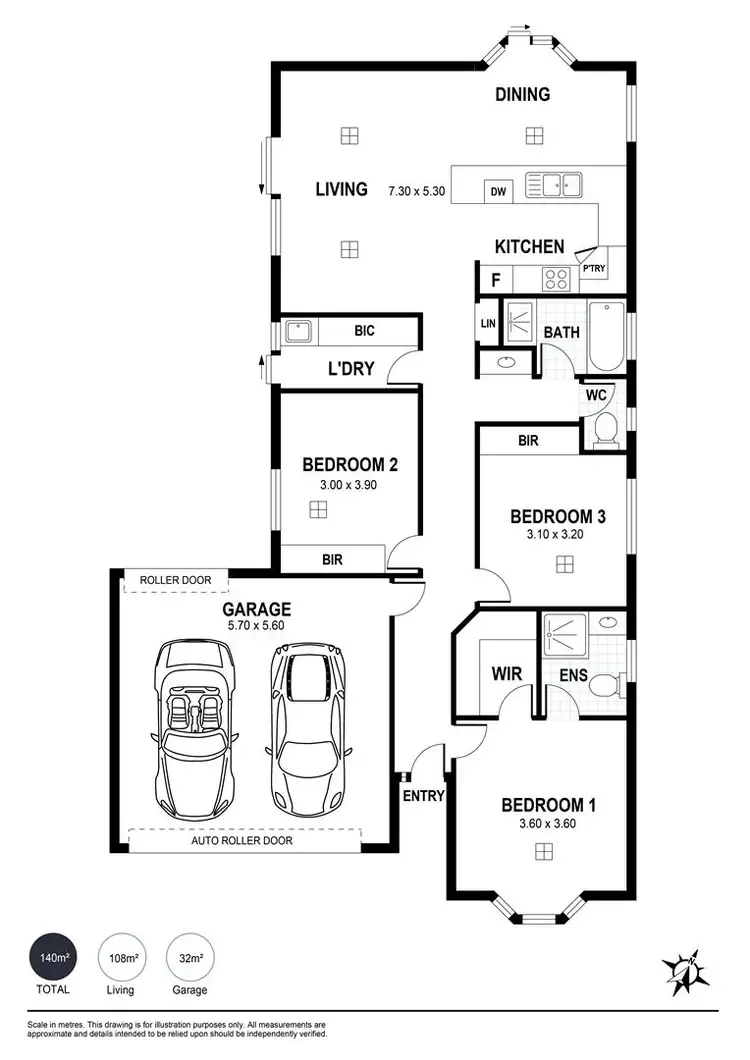 Floorplan of Homely house listing, 8 Central Drive, Victor Harbor SA 5211