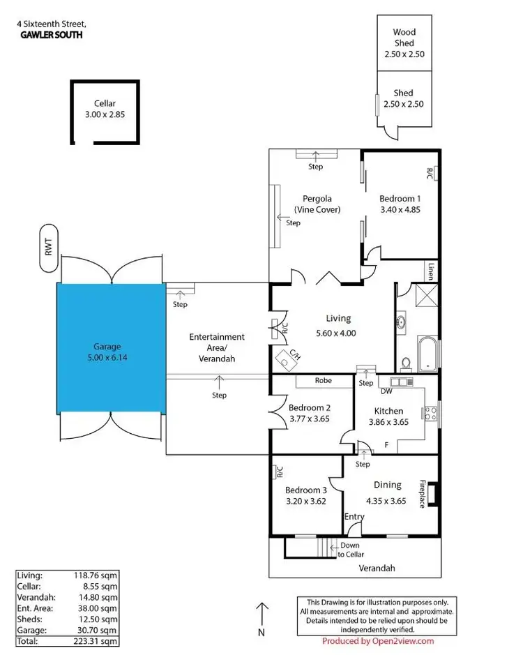 Floorplan of Homely house listing, 4 Sixteenth Street, Gawler South SA 5118