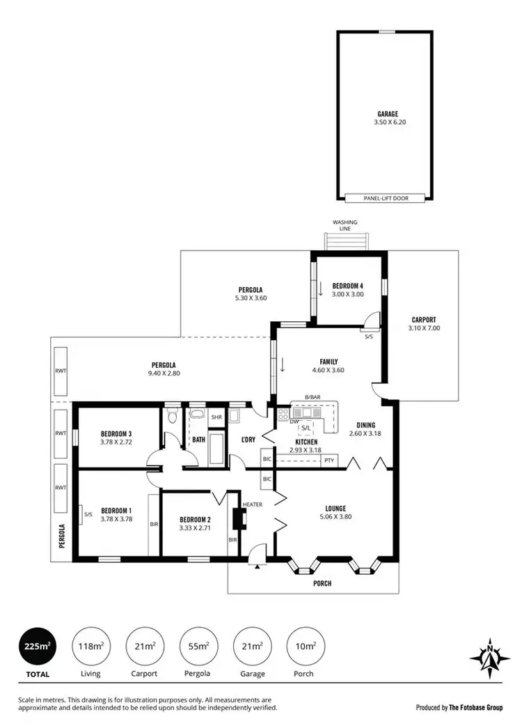 Floorplan of Homely house listing, 10 Tandanya Avenue, Grange SA 5022