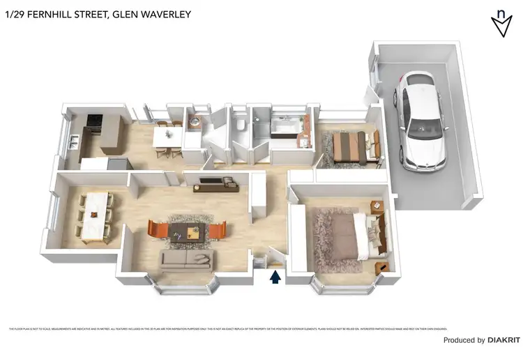 Floorplan of Homely unit listing, 1/29 Fernhill Street, Glen Waverley VIC 3150