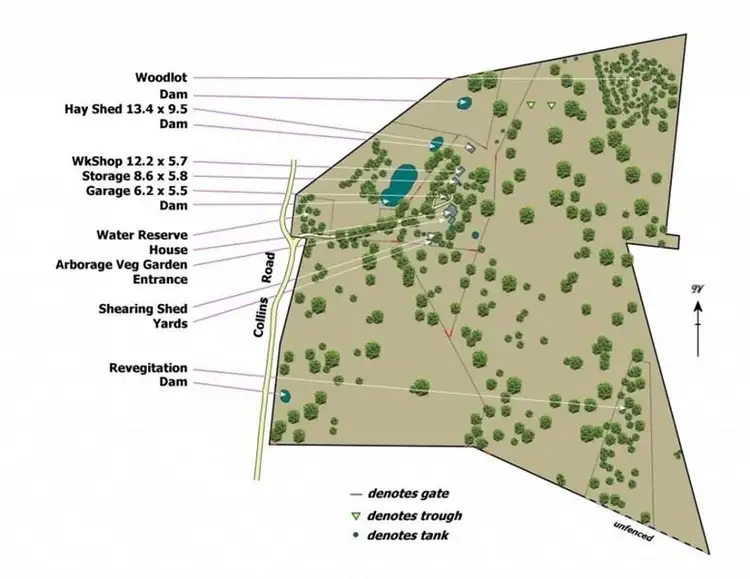 Floorplan of Homely rural property listing, 299 Collins Rd, Tungkillo SA 5236
